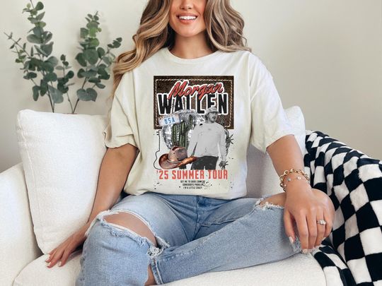 Wallen Western Summer Tour T-Shirt, Country Music Concert Tee, Comfort Colors