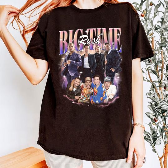 Big Time Rush Shirt, Big Time Rush Tour 2025 Shirt, Big Time Rush Band Pop Music Fan shirt, Vintage Concert Band Tee, 90s Music Shirt