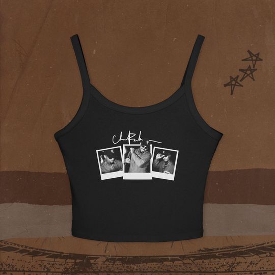 Polaroid Breezy-Inspired Spaghetti Strap Tank Top, Chris Brown Tour Outfit, Concert Merch for CB Fans, Summer 2025 Breezy Bowl Shirt