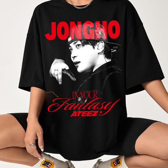 Jongho Ateez Kpop T-shirt, Ateez 2025 World Tour in Your Fantasy Shirt, ATEEZ Golden Hour Part 3 Shirt, Ateez Lemon Drop, In Your Fantasy
