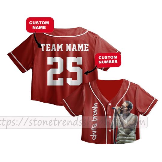 Personalized Breezy Bowl Jersey, Chris Brown Crop top Baseball Jersey, Concert Shirt for Chris Brown Fans, Summer 2025 Breezy Bowl XX