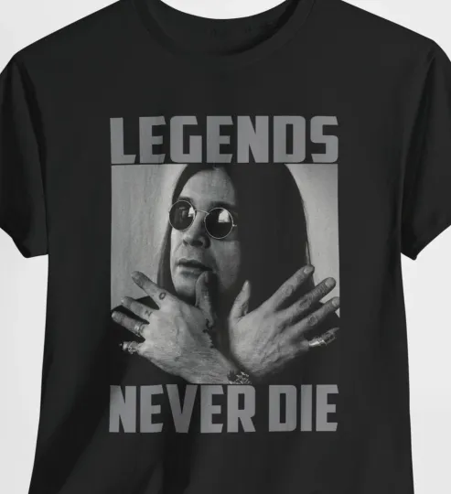 Ozzy Osbourne Tribute RIP Shirt Black Sabbath lead singer dies aged 76 Fans Tee