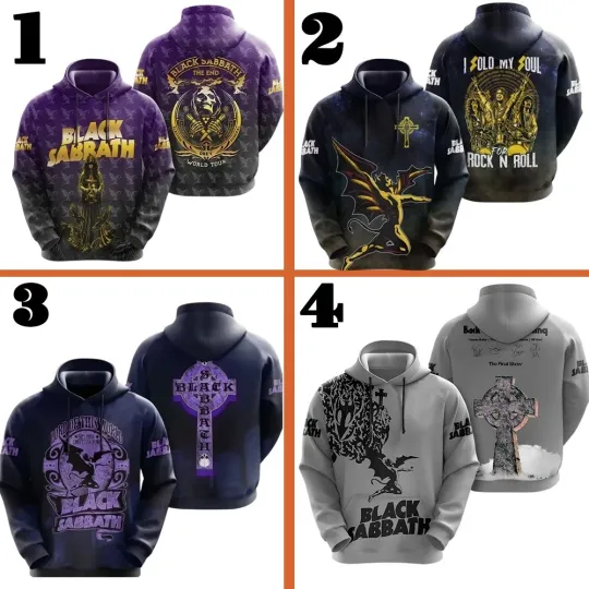 Ozzy Osbourne Black Sabbath 3D Hoodie, AOP Unisex Unisex All Size 14D739