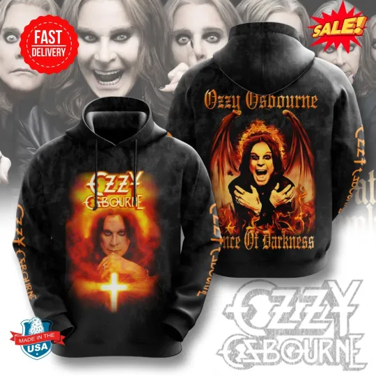 Ozzy Osbourne 3D Poly Hoodie S-5XL M01