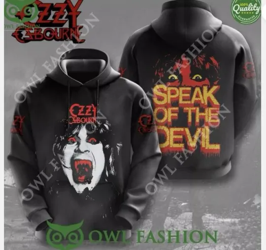 Ozzy Osbourne Speak Of The Devil 3D Hoodie Gift For Fans Hoodie 3d - all printed