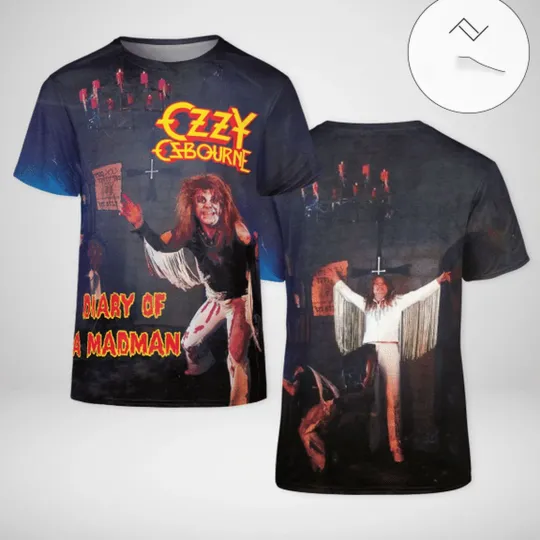 AOP Ozzy Osbourne ALBUM 2 sides 3D T-shirt All sizes S to 6XL DO2329