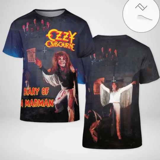 AOP Ozzy Osbourne ALBUM 2 sides 3D T-shirt All sizes