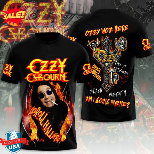 HOT Ozzy Osbourne Shirt 3D AOP All sizes S to 6XL JJ5606