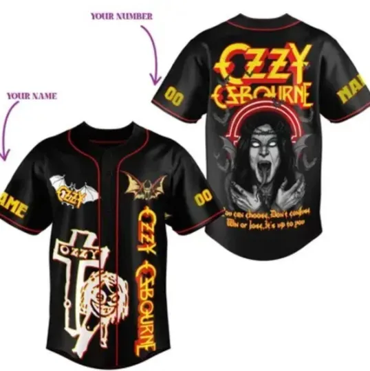 Ozzy Osbourne Band Baseball Jersey Shirt Gift For Fan