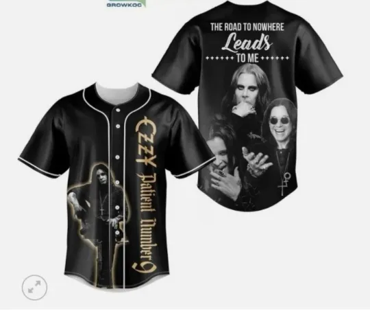 Ozzy Osbourne The Road To Nowhere baseball jersey, 3d gift,2025 hot