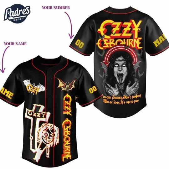 Music Ozzy Osbourne Baseball Jersey Style