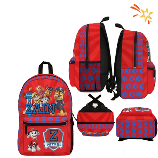 Paw Patrol Backpack, Kids Travel Backpack, School Gift