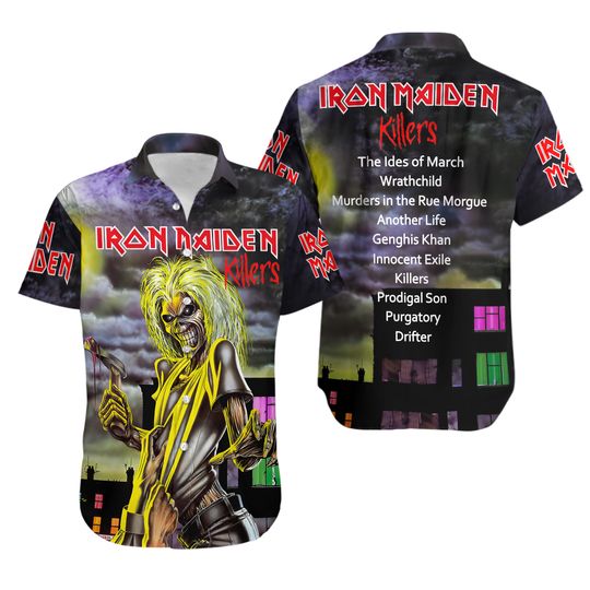 Iron Maiden Inspired Run For Your Lives World Tour 2025 Hawaiian shirt
