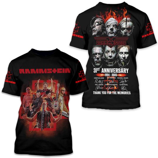 Ramms 31 Years 1994-2025 Thank You 3D T-Shirt S-5XL