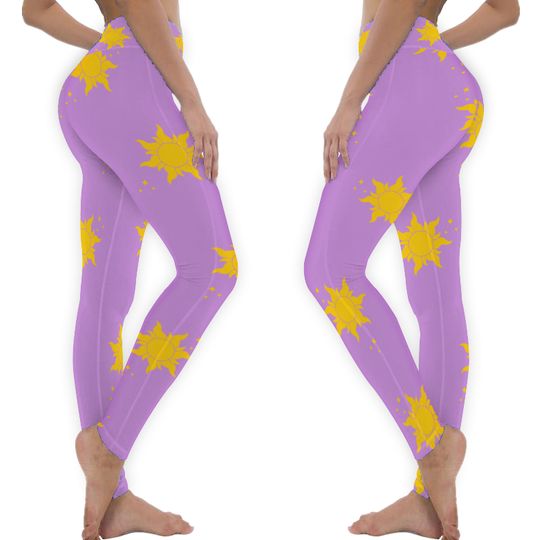Rapunzel Kids Yoga Leggings Tangled Disney Princess Pants