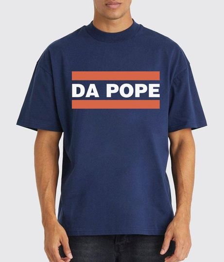 Da Pope Unisex Christian T-Shirt featuring Pope Robert Prevost, Jesus, Chicago Bears, Coach, Religious Tee