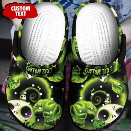 Personalized Oogie Boogie Bash Clog Shoes, Halloween Party, Nightmare Before Christmas, Jack Skellington Halloween