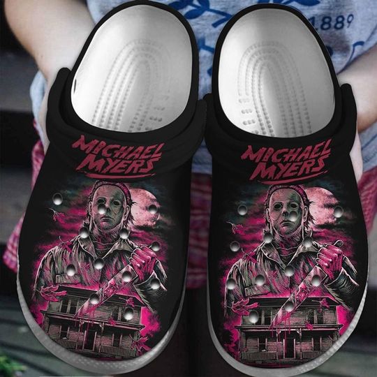 Michael Myers Halloween Clog Shoes, Horror Movie Clogs Shoes, Halloween Movie, Halloween Gift, Halloween Party