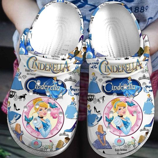 Disneyland Cinde Princess Clogs Shoes, Cartoon Movie Clog Shoes, Disneyland Princess