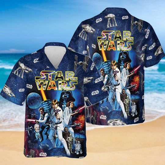 Star Wars Hawaii Shirt, Darth Vader Button Up Shirt, Disney Movie Aloha Shirt Men, Anakin Skywalker Summer Shirt, Gift For Him