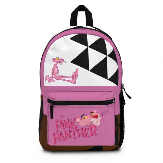 Pink Panther Backpack, Cute Children's School Bag, Cartoon Character Rucksack, Fun Travel Backpack, Stylish Tote for Kids and Teens