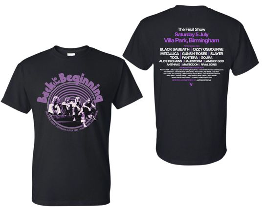 Comfort Colors Double Sided Black Sabbath Ozzy Osbourne Back to the Beginning T-Shirt