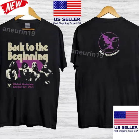 Black Sabbath Back to the Beginning Birmingham T-Shirt July 9 2025