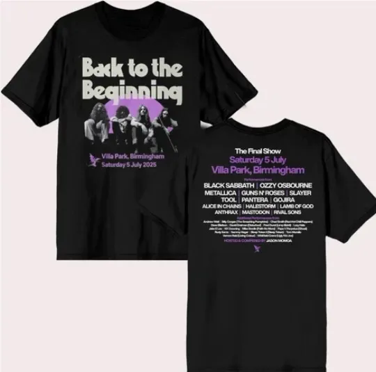 Black Sabbath Ghost Ozzy Osbourne Double Sided T-Shirt