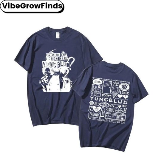 Double Sided Yungblud T-Shirt Vintage Streetwear Music Band Graphic Unisex Tee