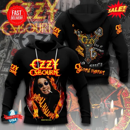 Black Sabbath x Ozzy Osbourne 3D Hoodie
