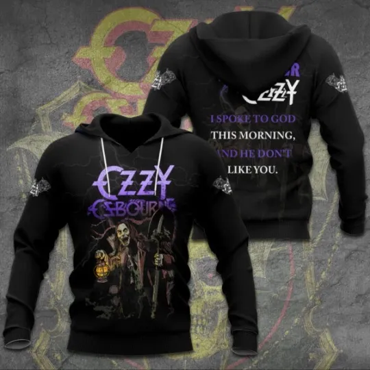 Black Sabbath x Ozzy Osbourne 3D Hoodie 1948-2025 Memories Never Fade