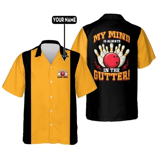 Retro Vintage Hawaiian Bowling Shirts Custom Bowling Shirt
