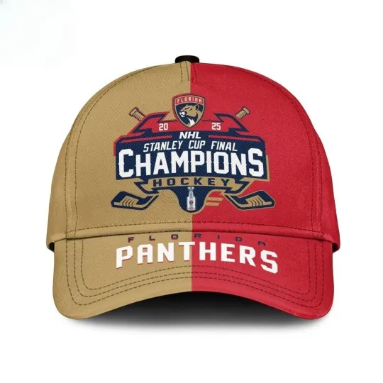 Florida Panthers Stanley Cup Final Champions Cap 2025
