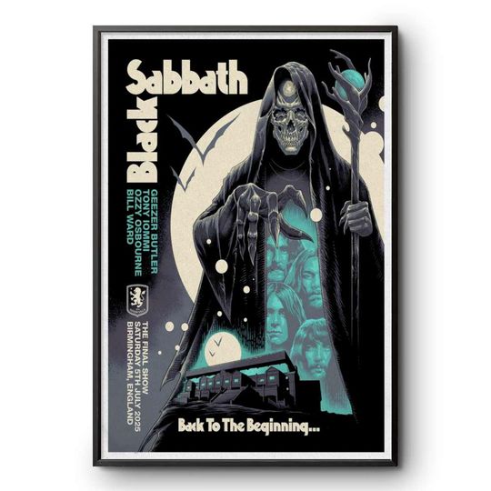 Black Sabbath The Final Show Poster - July 5, 2025, Birmingham UK - Premium Matte Vertical Poster