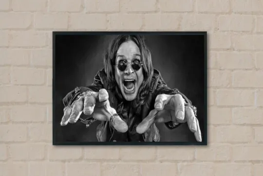 Ozzy Osbourne 1948-2025 Tribute Poster - Black Sabbath Vertical Premium Matte Poster