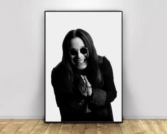 Ozzy Osbourne Tribute Poster Legendary Rock Black Sabbath Vertical Poster