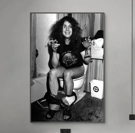 Ozzy Osbourne Vintage Poster, Premium Matte Vertical Poster for Home & Living