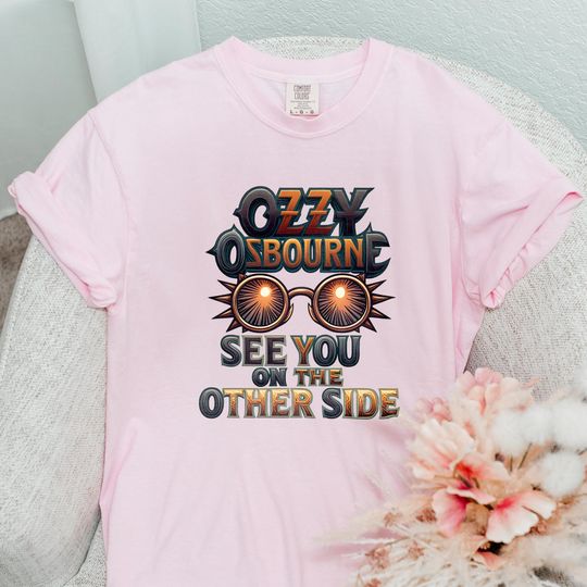 See You On The Other Side Shirt, RIP Ozzy Tshirt, Ozzy Osbourne, Heavy Metal, The Prince of Darkness, Music Lover Tee, Comfort Colors