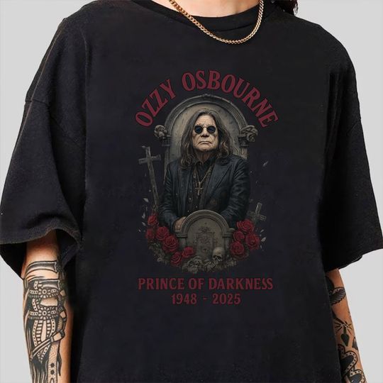 RIP Ozzy Osbourne Shirt. Tribute to Ozzy Graphic Crewneck. Mama, I'm Coming Home. Vintage-Inspired Prince Of Darkness Ozzy Shirt