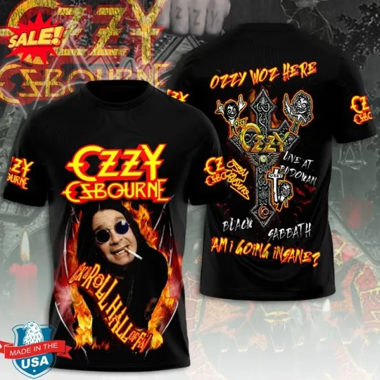 HOT Ozzy Osbourne Shirt 3D AOP 3D T SHIRT FULL SIZE S-5XL T6