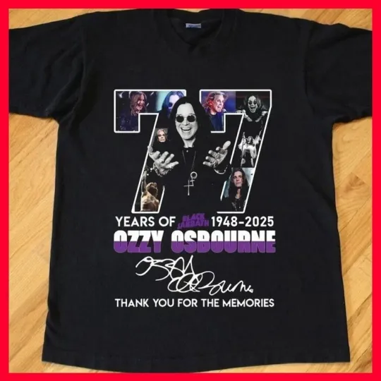 SALE - RIP Ozzy Osbourne 1948-2025 T-Shirt