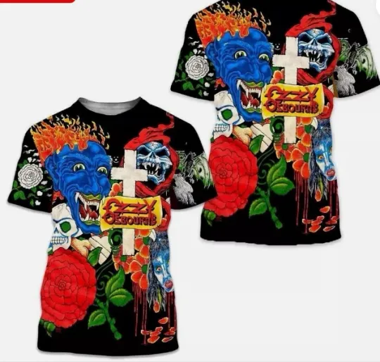 Ozzy Osbourne 1992 Vintage 3D T-Shirt For Men Women