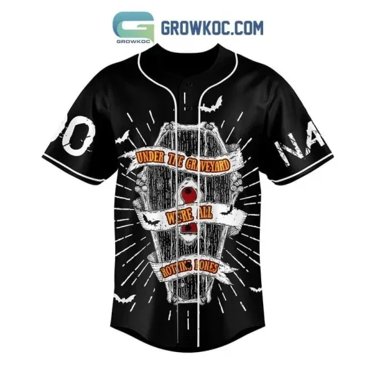 Ozzy Osbourne We’re All Rotting Bones Personalized Baseball Jersey