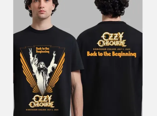 Ozzy Osbourne Back To The Beginning The Final Show Ozzy Bull Two Sided T-Shirt