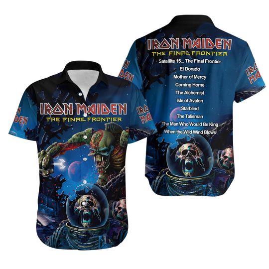 Iron Maiden Inspired Run For Your Lives World Tour 2025 Hawaiian shirt