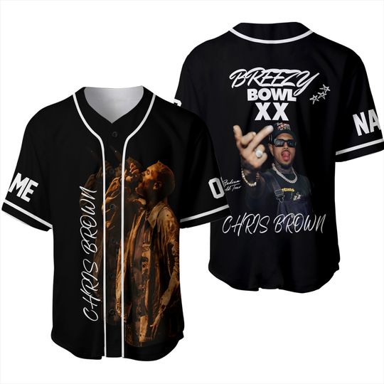 Personalized Chris Brown Tour Jersey, Breezy Bowl XX 2025 Shirt, Chris Brown Shirt, Breezy Bowl Tee