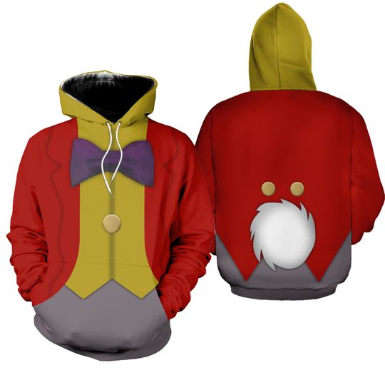 White Rabbit Cosplay Hoodie, Alice in Wonderland Halloween Outfit, Red Tux Costume for Men, Jogger Custom Gift