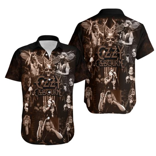 Ozzy Osbourne 3D Shirt, Button Down Full Size