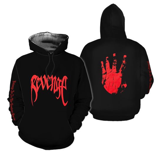 XXXTentacion Revenge Hoodie Rapper Streetwear Hoodie 3d - all printed