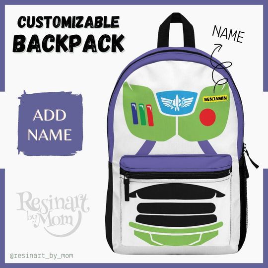 Lightyear Backpack for Kids, Space Ranger School Bag, Toy-Inspired Bookbag, Customizable Backpack, Kids Backpack